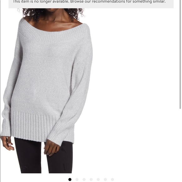 Chelsea28 Off Shoulder Ribbed Sweater 